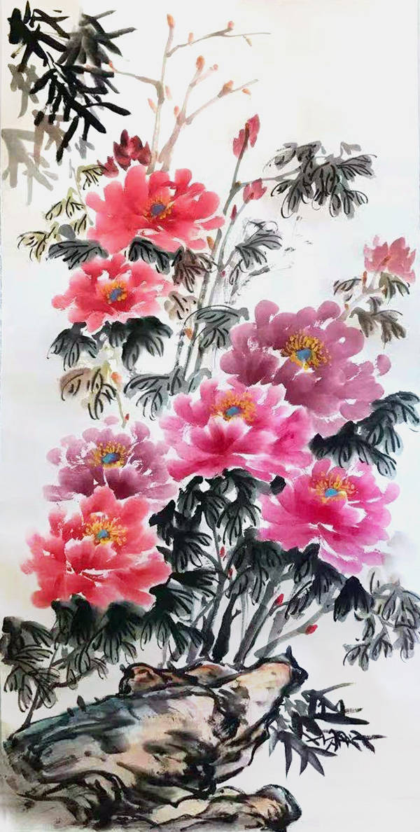 牡丹画家李兴凤 作品欣赏