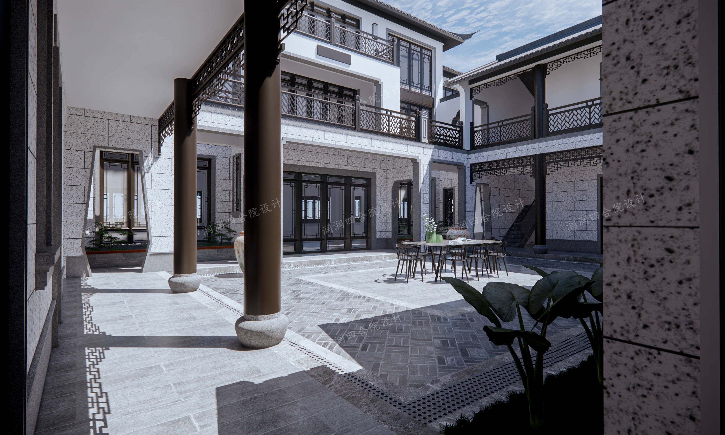 假期不远游,情聚四合院——湖北黄石四兄弟合建新中式