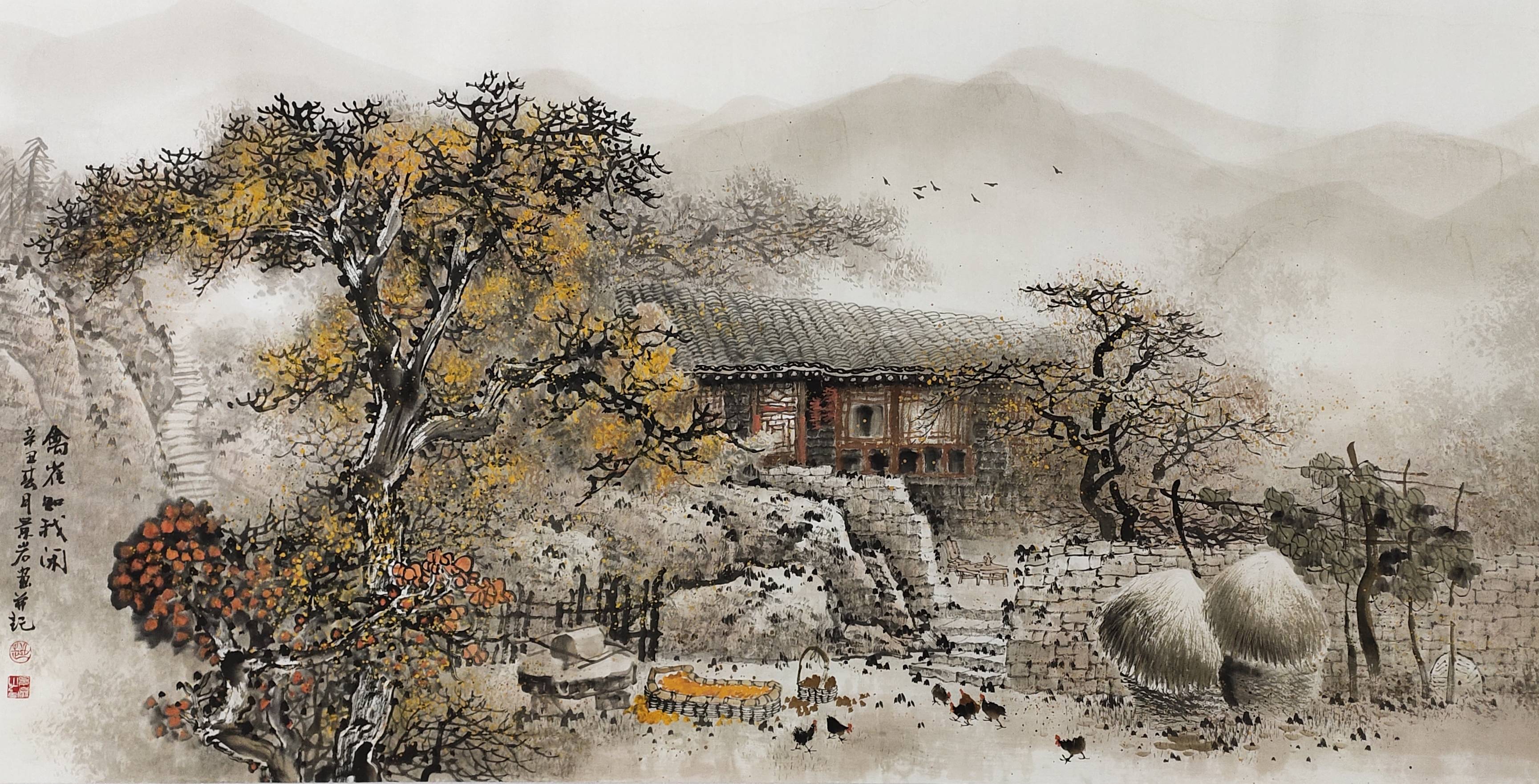 结庐在人境一北京美协副主席山水田园画,才是真正的世外桃源