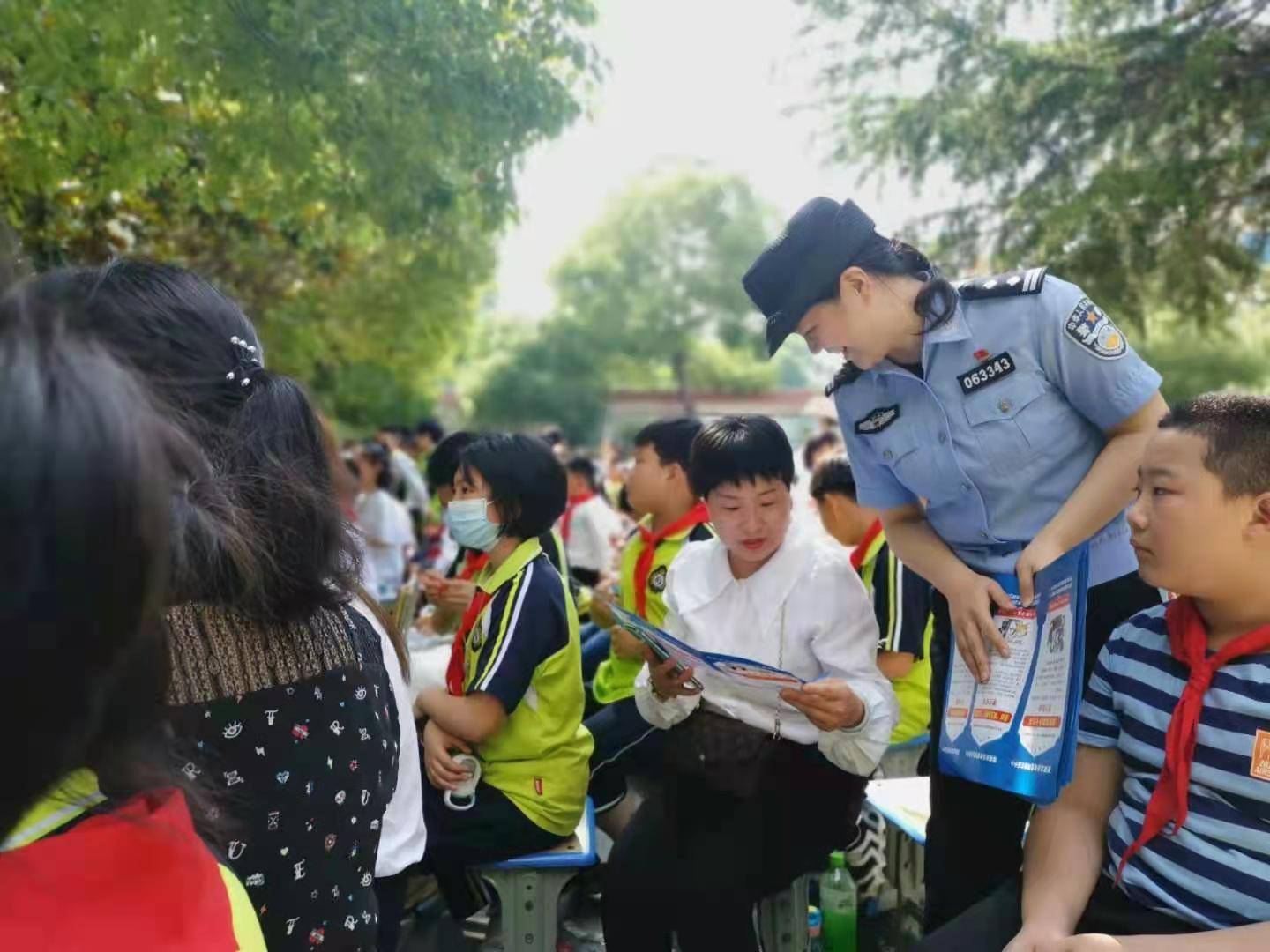 枣阳市公安局南城派出所联合刑警大队根据开展远离电信网络诈骗校园行