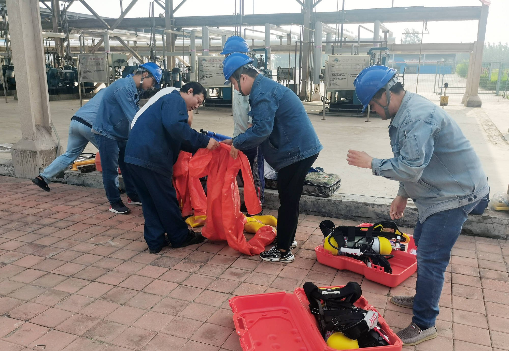 河北景县开展特种设备专项应急演练活动