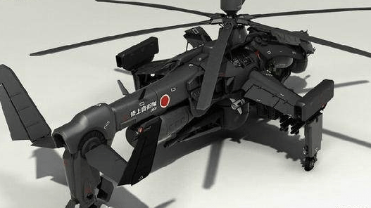 绰号风神日本网友设计造型超科幻攻击直升机