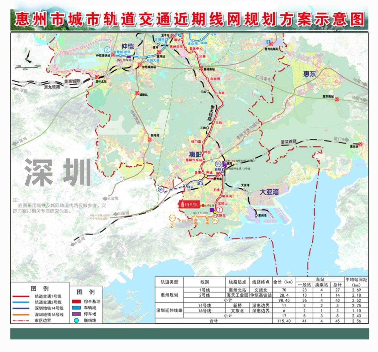 *地铁:深圳地铁16号线田心站,距离项目直线距离约5km,距离深圳地铁14