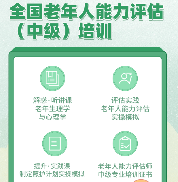 评估动态丨关于举办第71期全国老年人能力评估师中级培训班的通知