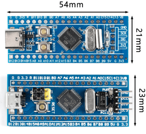 ch32f103c8t6开发核心系统模块兼容stm32f103c8t6开发板