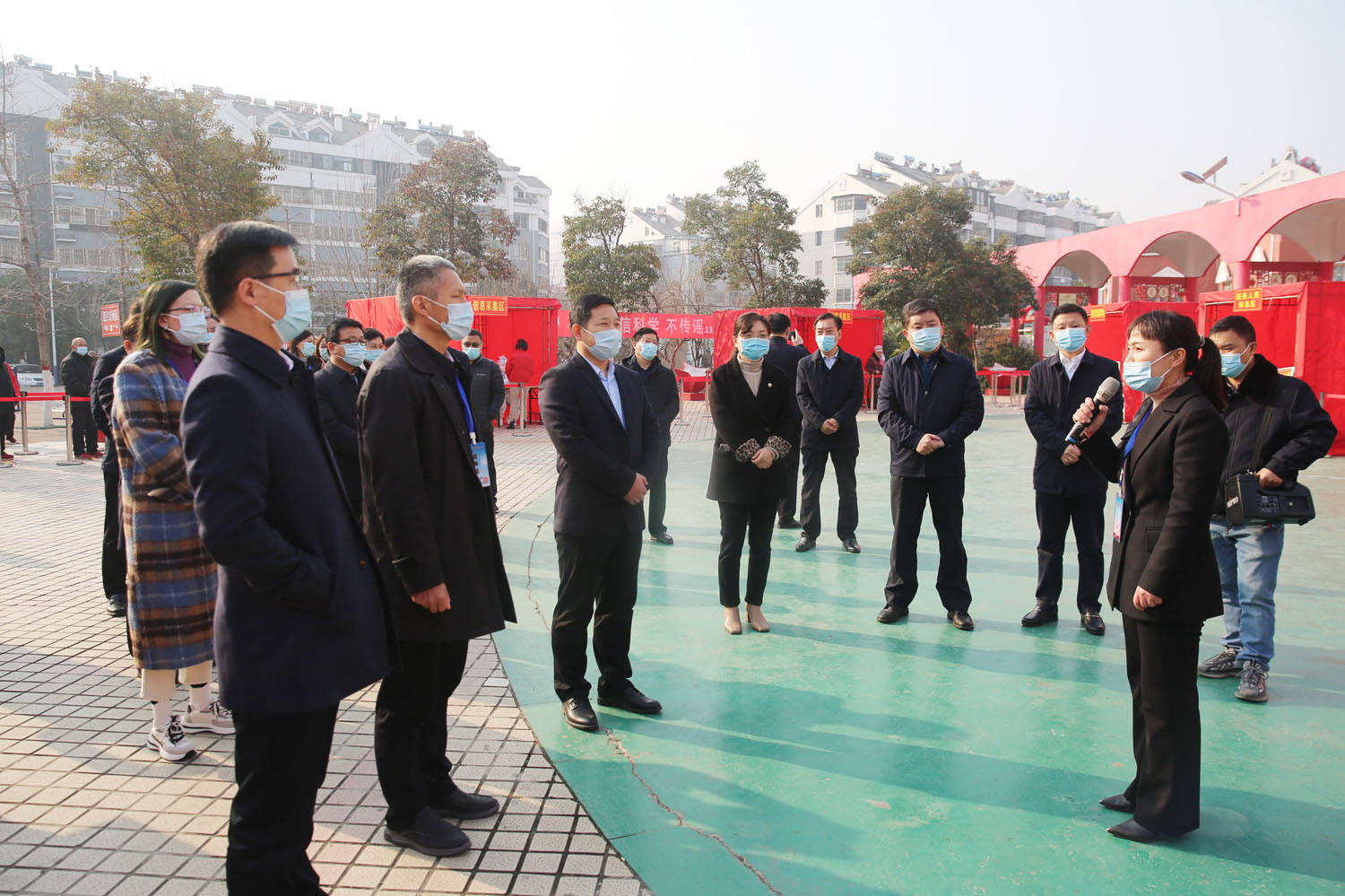 以"练"为"战—枣庄市新冠肺炎全员核酸检测实战演练在滕州市举行