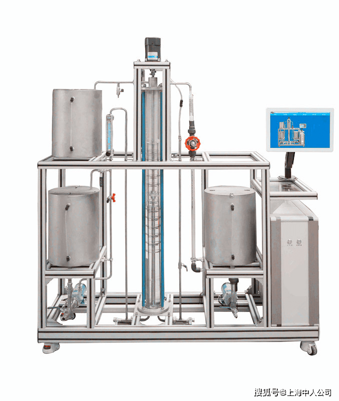 筛板萃取化工实验装置,化工原理筛板萃取实验台-上海中人教仪_不锈钢