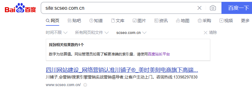 全新官网测试scseo.com.cn 一周百度就收录了