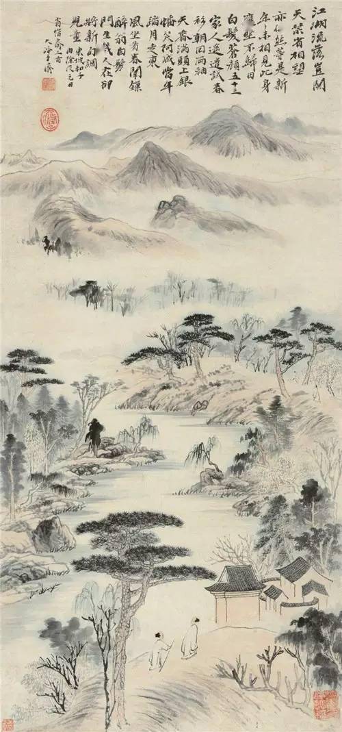 清四僧山水美学之比较