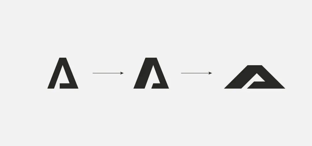 字母"a"最终设计形态对比