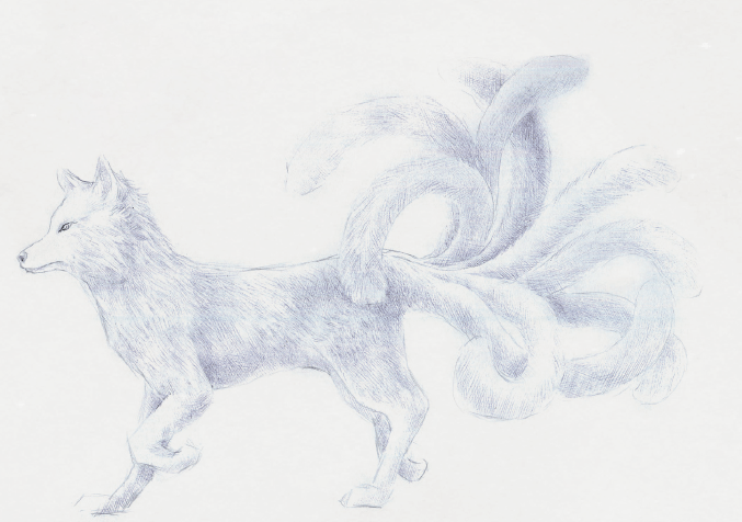 如何简单画九尾狐 30838728d4dd40b1a0fa94350cdfe0f3.png