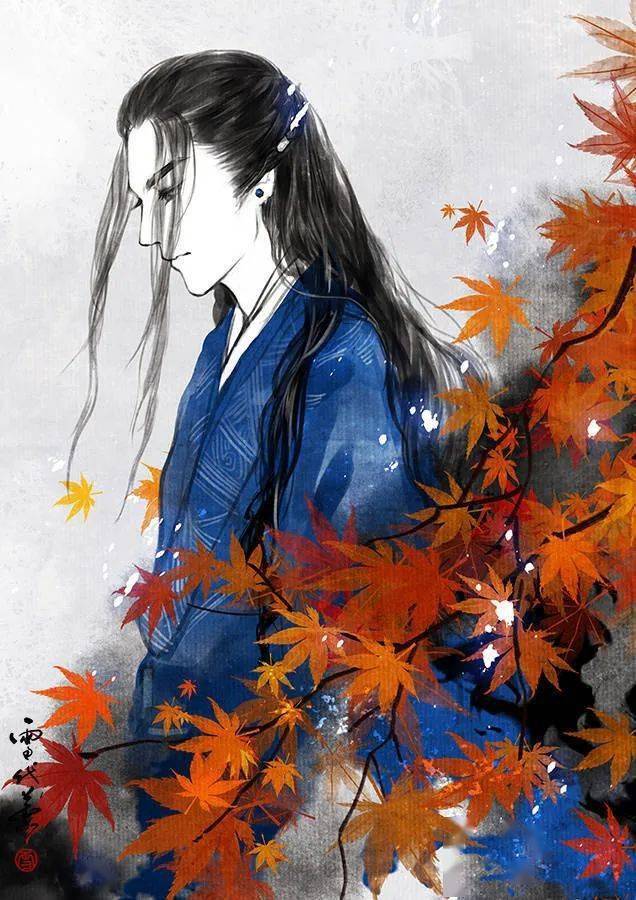 古风蓝衣头像丨壁纸