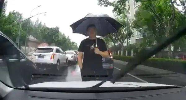 男子|男子早高峰故意拦车15分钟，被行拘！原因太奇葩