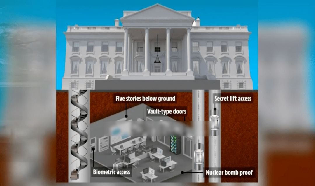 特朗普2次避难的白宫地堡,到底长什么样?
