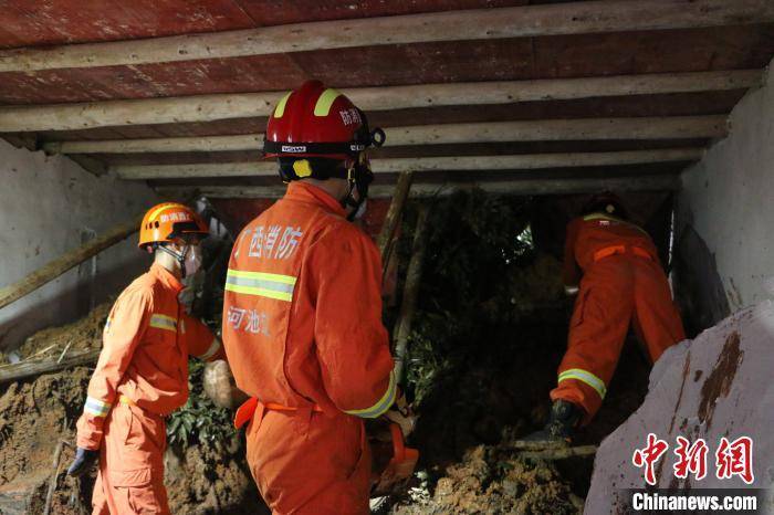 山体|广西河池山体滑坡 民房被压塌致1人遇难