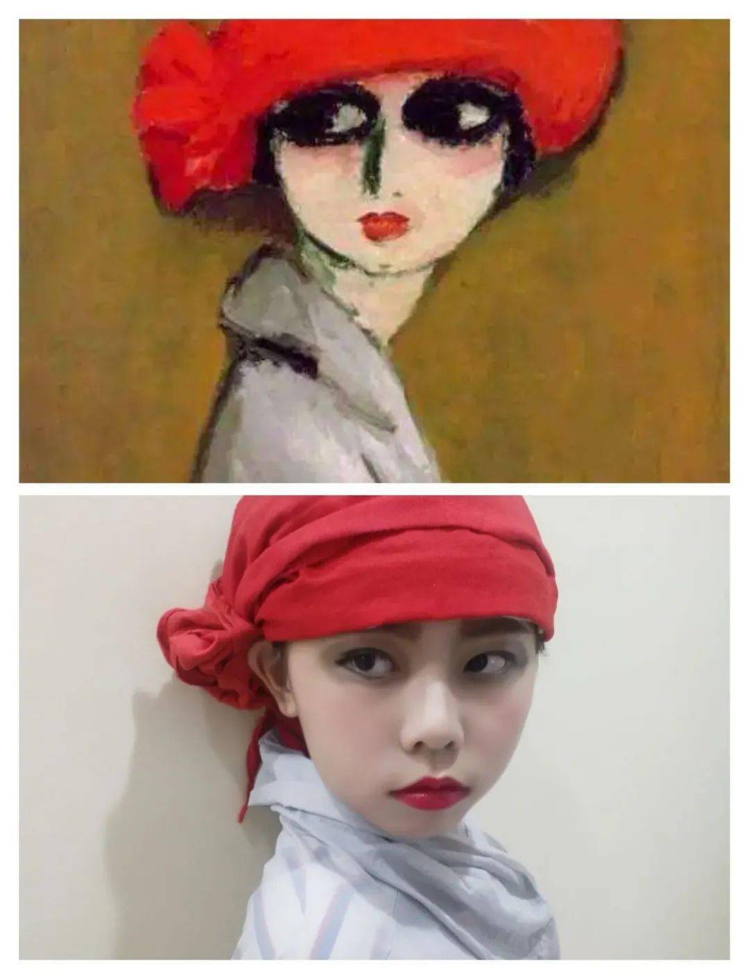 《戴红头巾的女孩》