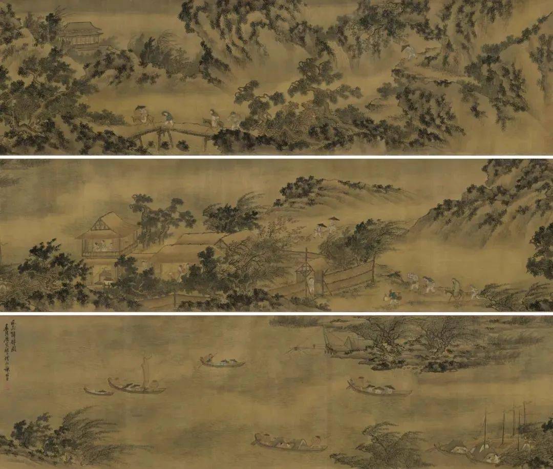 古代山水画中的一场雨