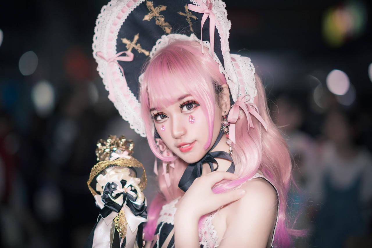 魔卡少女樱小樱知世cosplay lolita 魔都小透明coser,lo娘图片授权