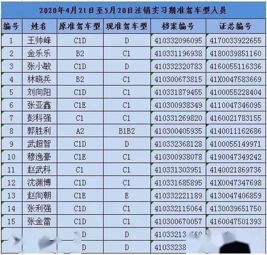 百余名驾驶人的驾驶证被注销最高准驾车型实习期驾驶证nn洛阳交警