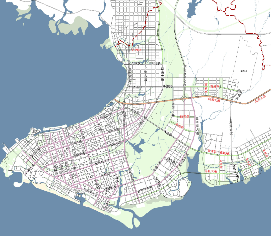 北海路名大改!海景大道变廉州湾大道!4条路降级!