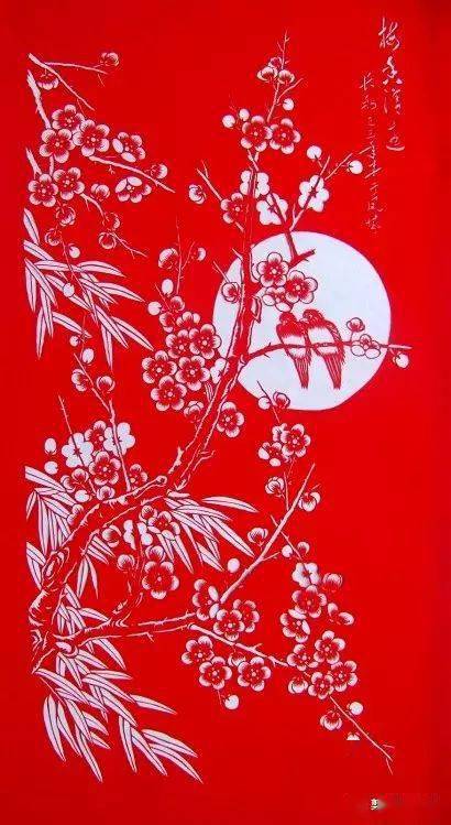 中国花鸟剪纸作品选