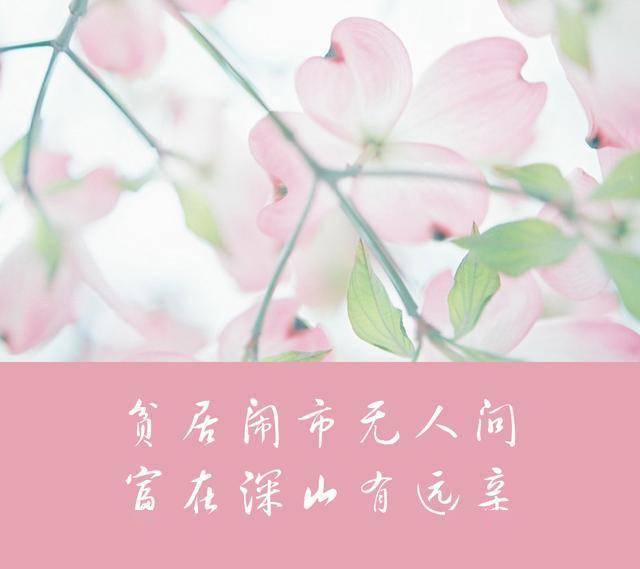 贫居闹市无人问,富在深山有远亲;有钱有酒多兄弟,急难何曾见一人,这就