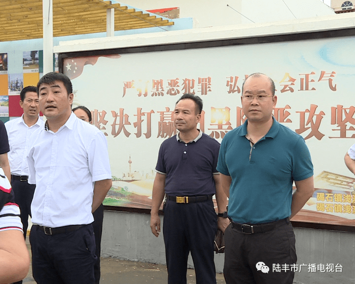 陆丰市长调研美丽乡村景观示范带规划建设工作