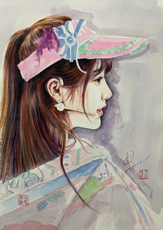 素描光影掌握得太好了画谁像谁肖战热巴刘亦菲眼神看醉了