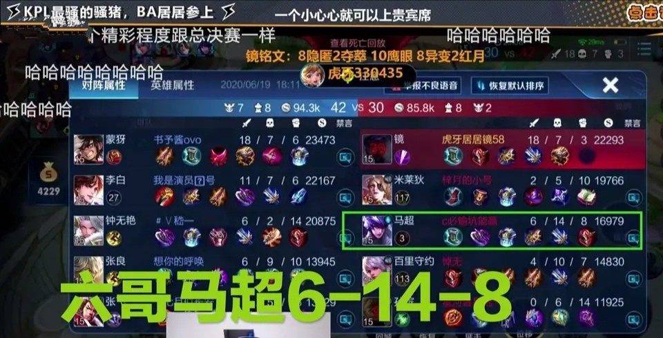 ag六点六玩马超,低星局战绩仅6—14,被队友讽刺"有你在没意外"