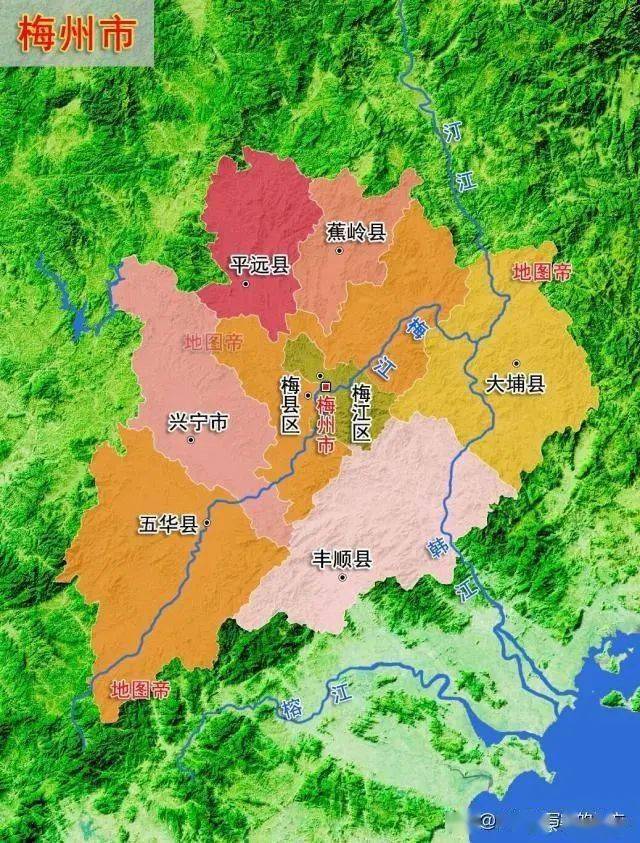 2020广东省21个地级市行政区划最新介绍