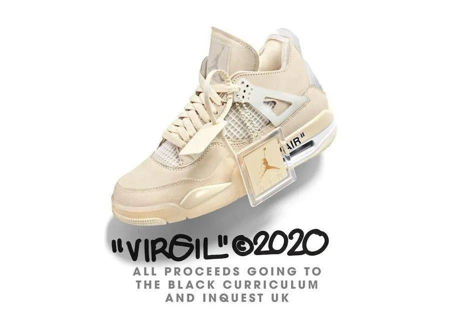 VirgilVirgil Abloh 发起 Off-White x Air Jordan 4「Sail」拍卖