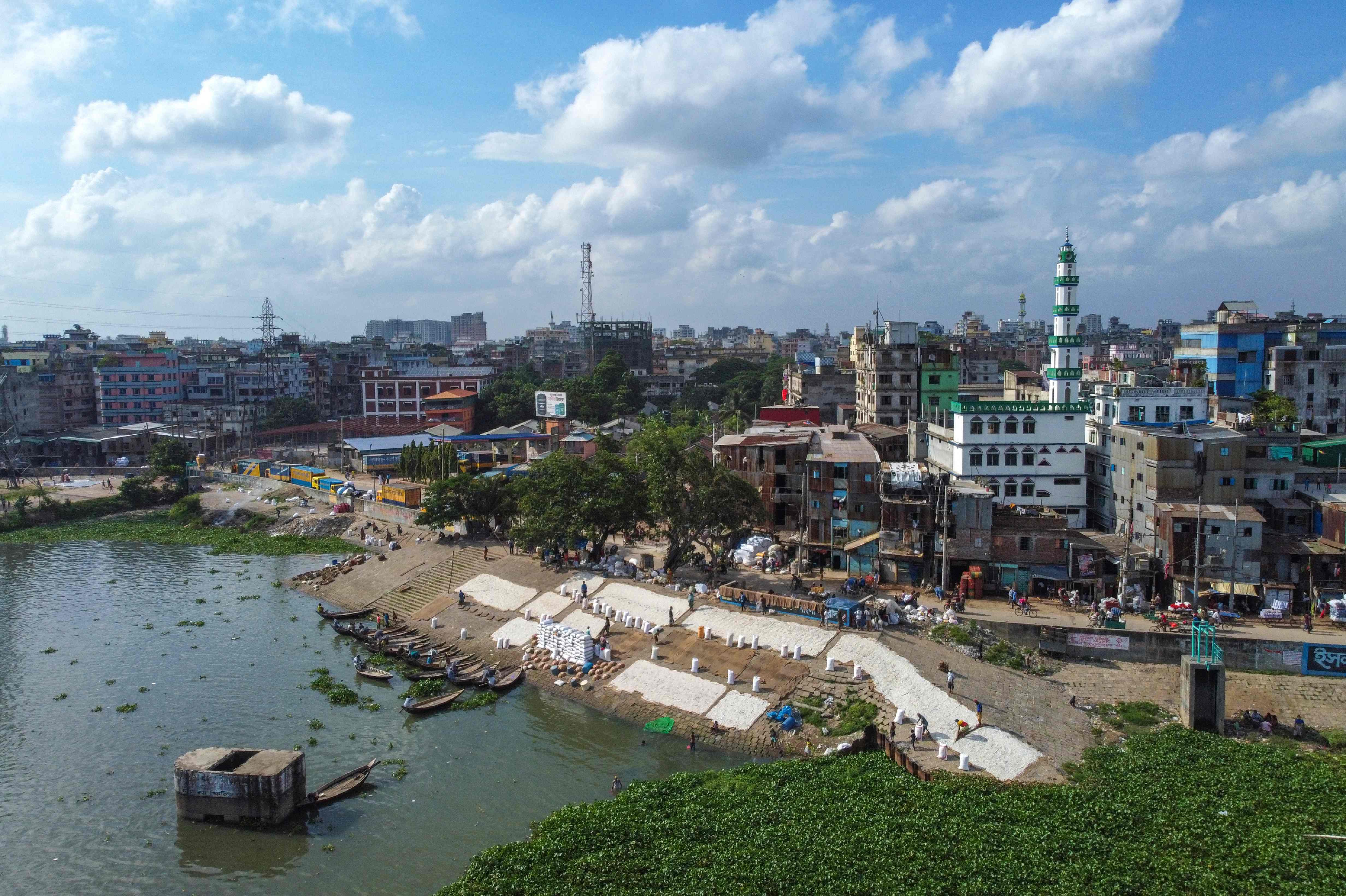 孟加拉国达卡:河畔生活