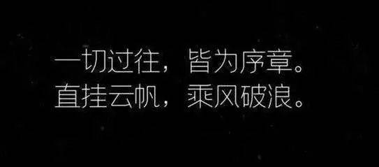 馁与坚信肆意笑泪，青春归位；一切过往，皆为序章；直挂云帆，乘风破浪如果你已经开始学习某个技能，那请一