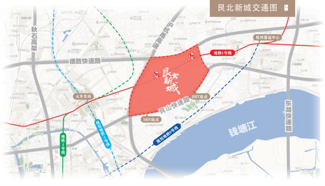 商业配套:在江干"一体两翼一带"布局中,艮北新城定位为tod模式国际化