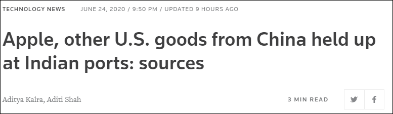 印度政府“暗箱操作”，大量中国制造商品滞留港口