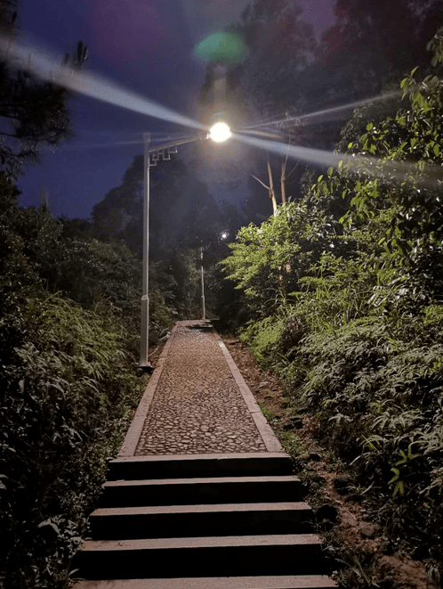 南山步栈道登山路照明灯投入使用,夏日夜爬约起吧!