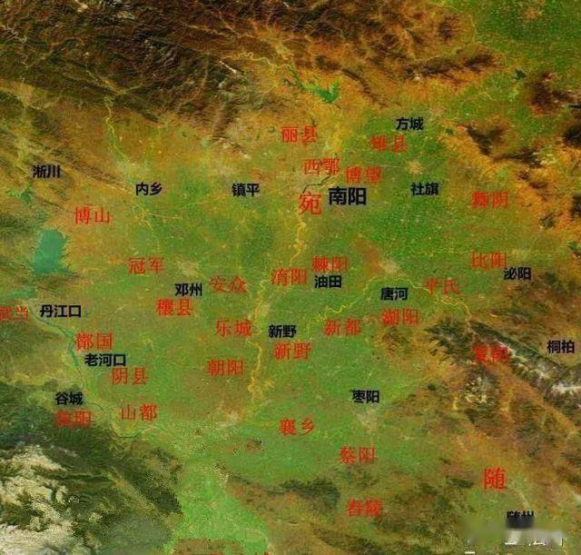 春秋战国时期,南阳盆地就有哪些方国,封邑,县治?