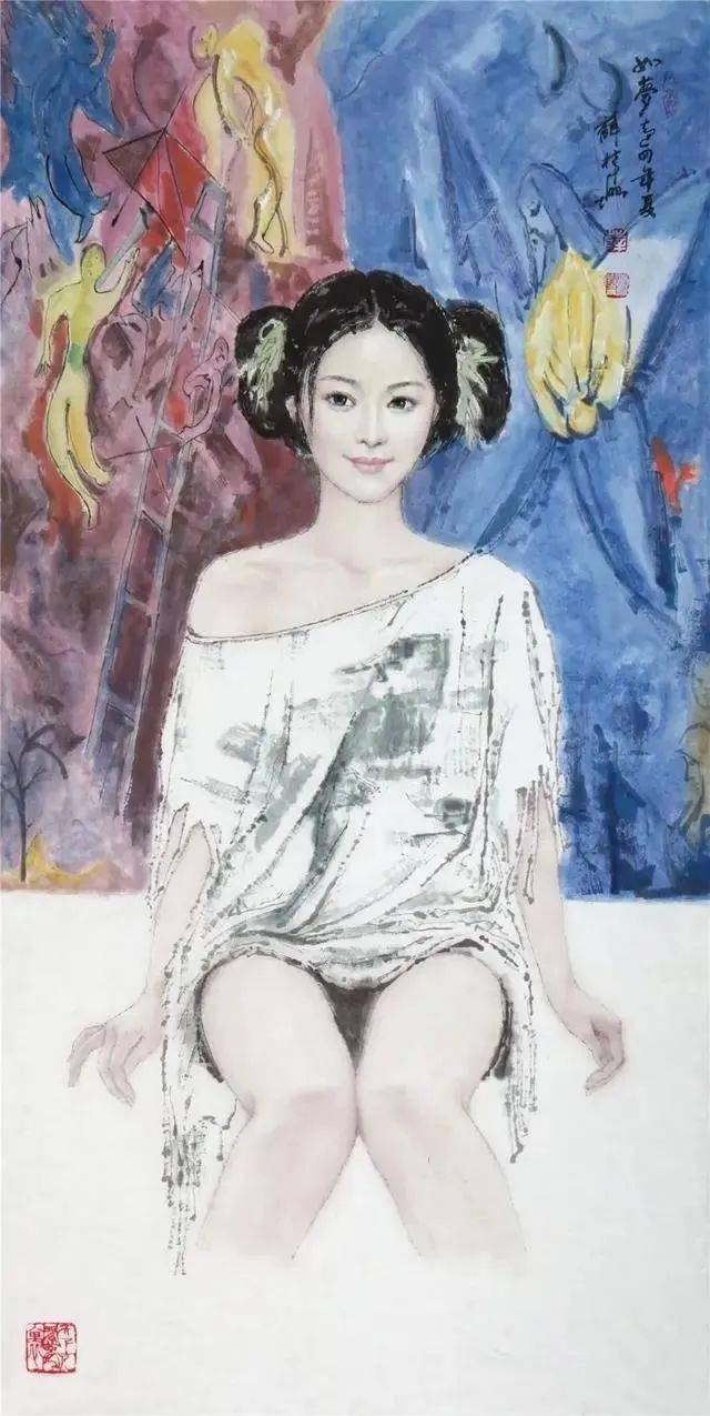 这波水墨美女,人见人爱!每一个人物都具有东方诗意化和现代美感