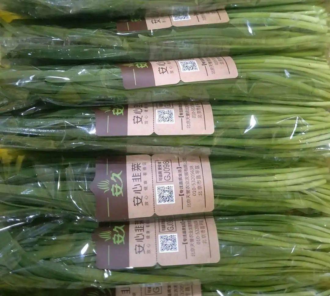 5加工包装合理韭菜可采用保鲜膜包裹,包装袋包装,槽型盒,打捆,托盘