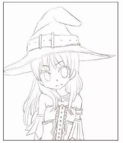 彩铅动漫人物画法 | 小巫女