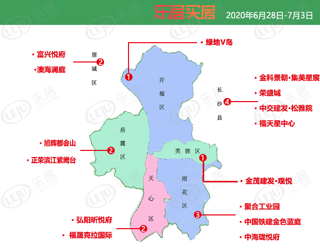 拿证速递|长沙6月最后一周15盘获证 岳麓区高低组合开启住宅新段位