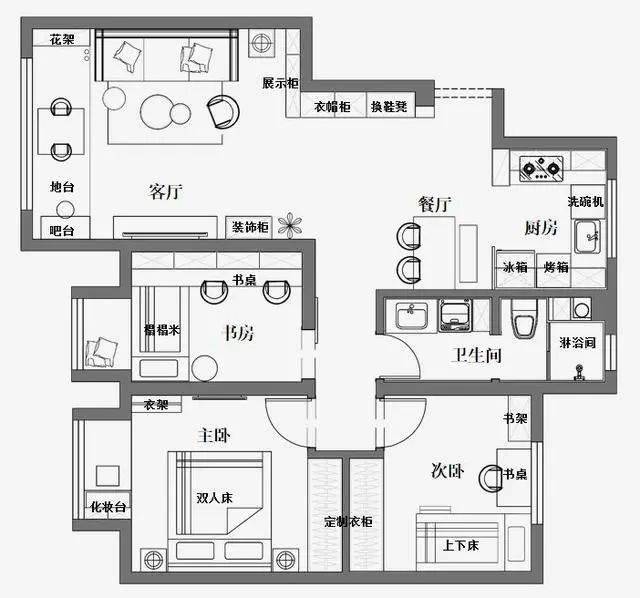 90后小夫妻的117㎡简约美家,一种清新的原始之美_客厅