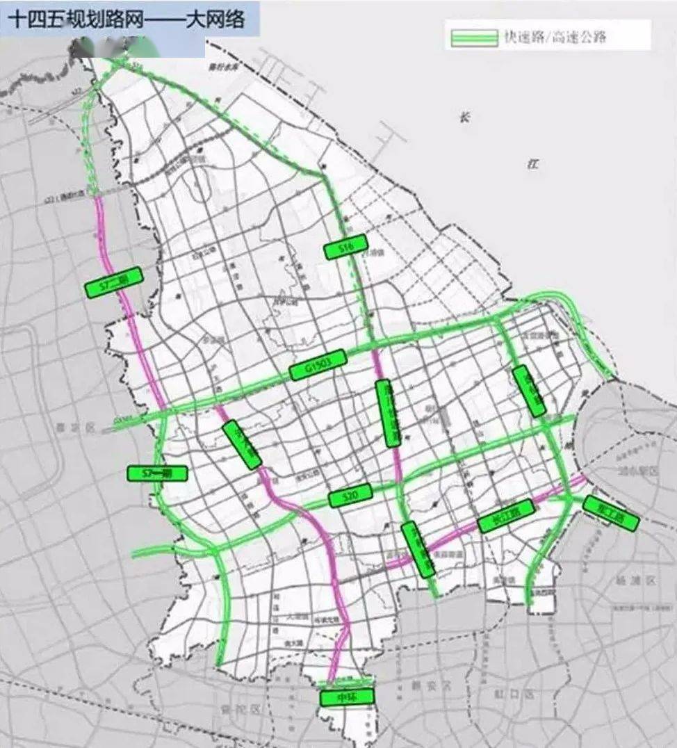 按照规划图显示,沪太路快速路向南连通中环线,向北连通g1503上海绕城