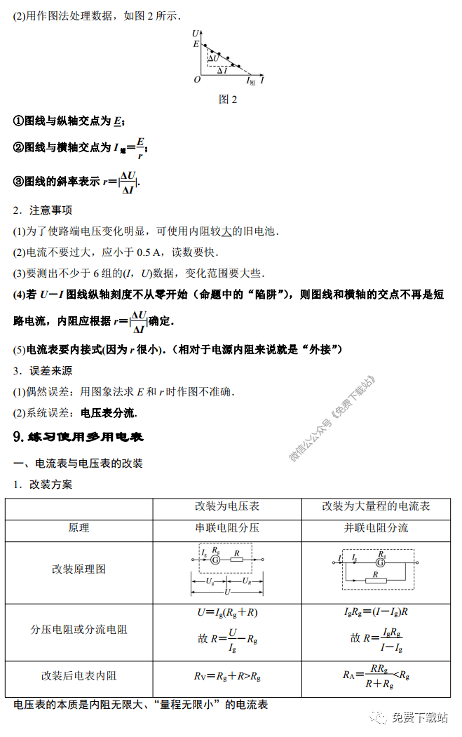 物理|2020 高考物理11个必考实验详细归纳（可下载打印）