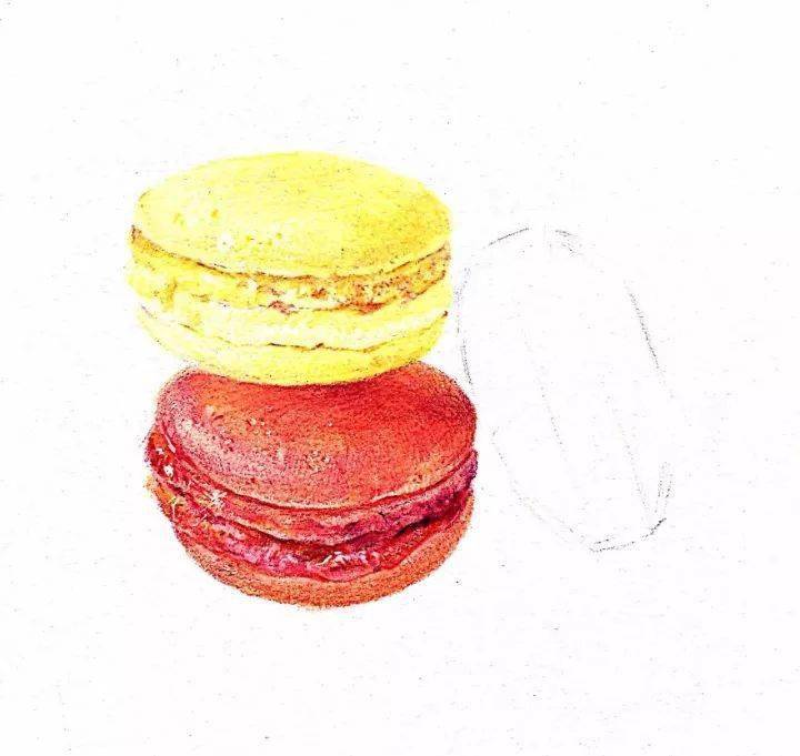 彩铅画入门教程 | 美食诱惑马卡龙,看了真让人流口水