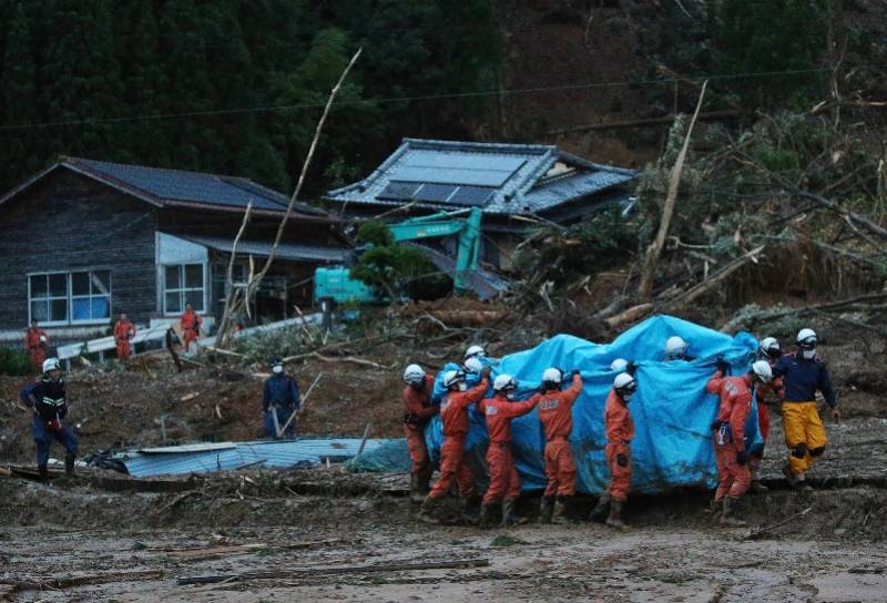 房屋冲塌老人院被淹 日本九州强降雨已致死至少20人