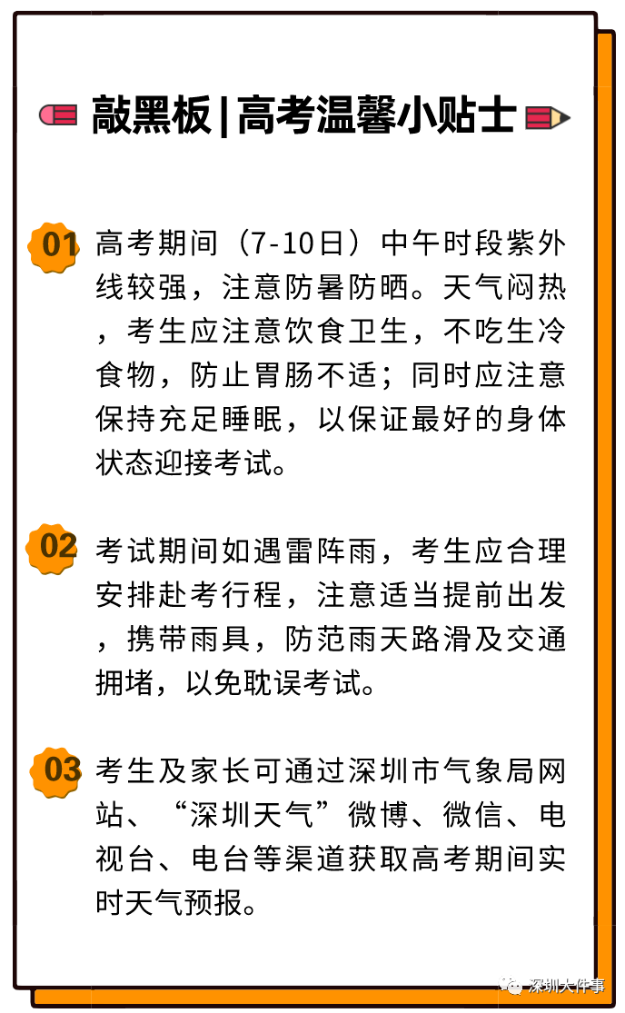 考场|早高峰有变化！这些地方尽量避开重要提醒：深圳4.35万考生今日奔赴考场