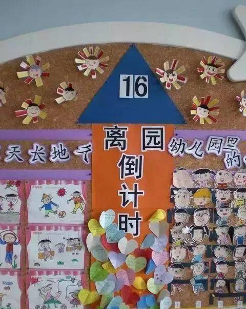 幼儿园毕业环创离园倒计时
