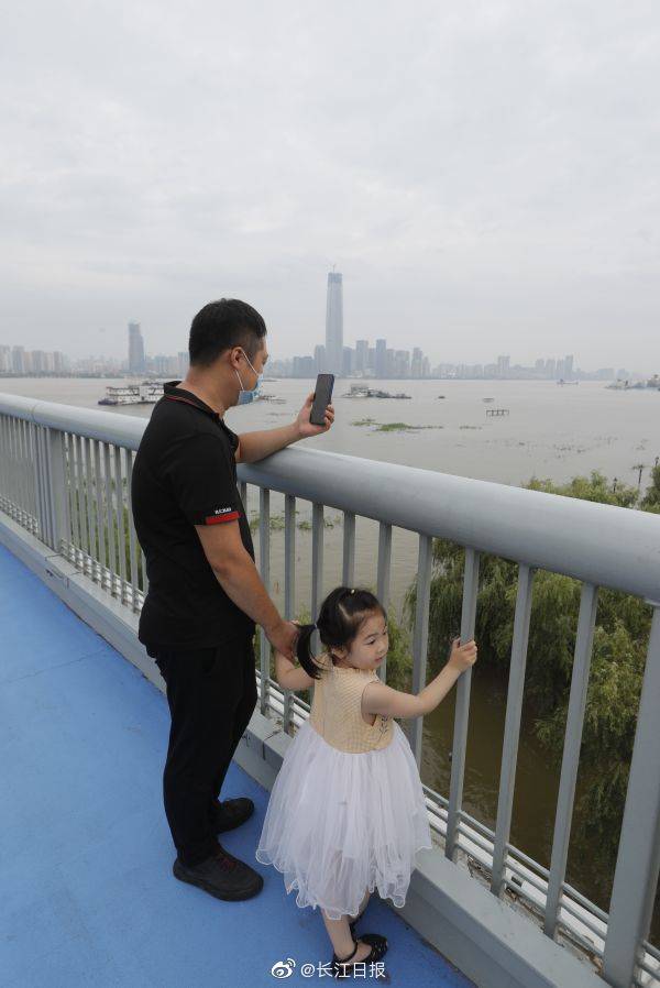 水情|市民上长江二桥观看水情 | 图集