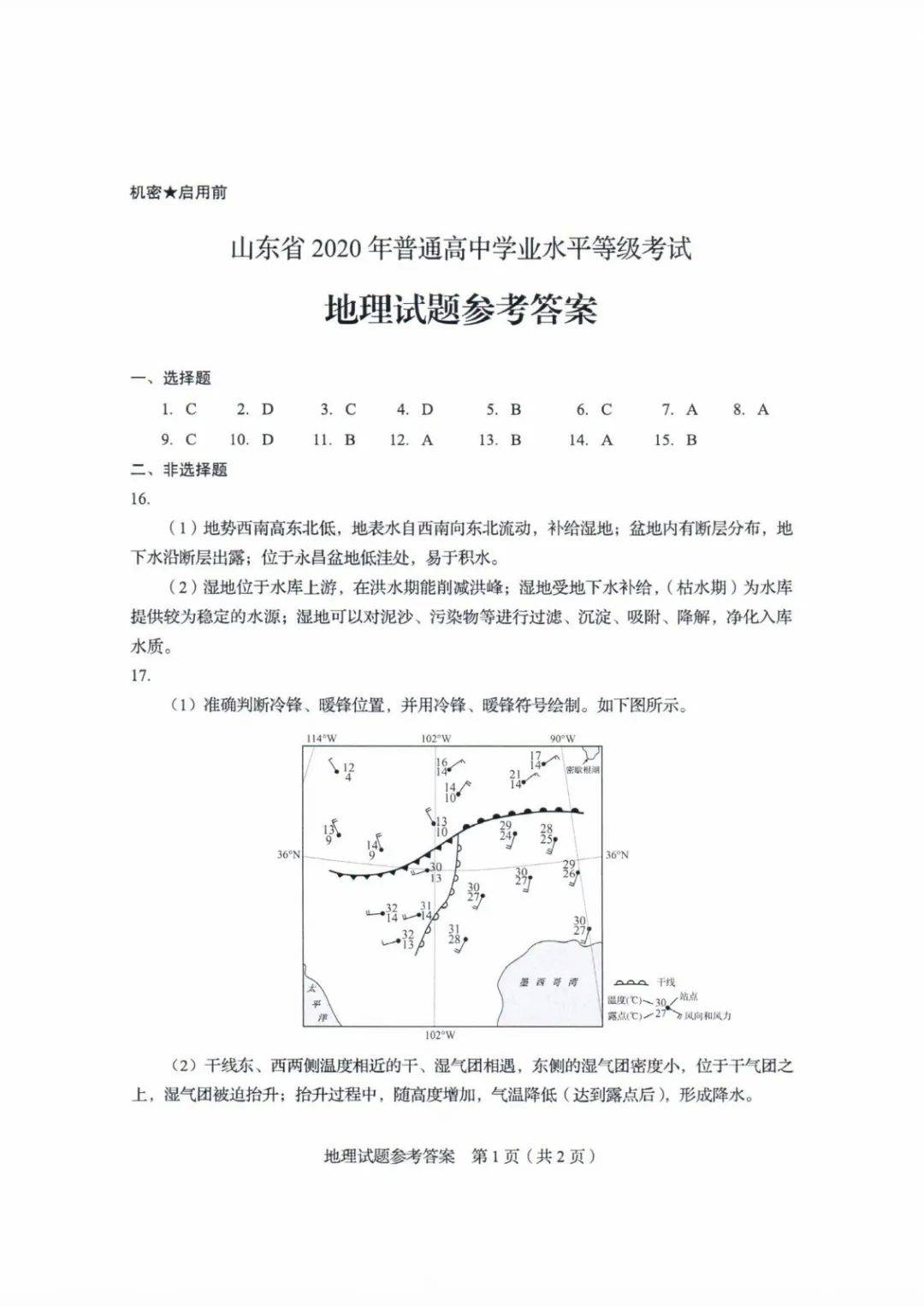 德语|2020山东高考试题和答案来了！！快来估分！